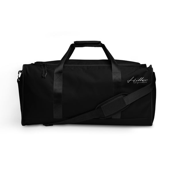 Signature Duffle Bag White on Black - Hiller Signature